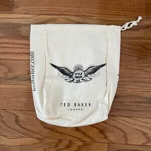 Ted Baker London Drawstring Dust Cover Bag Natural Travel Shoe Storage
